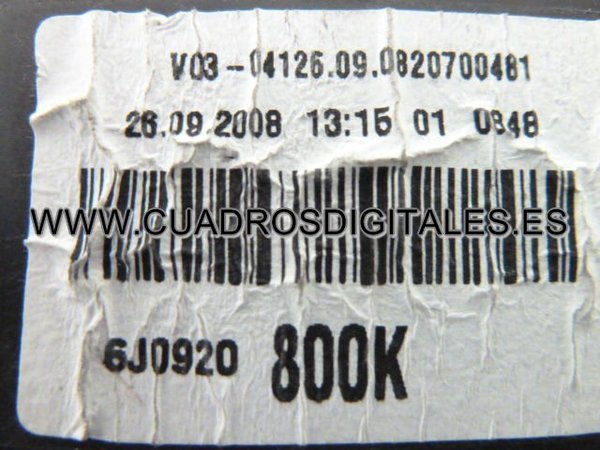 CUADRO SEAT IBIZA 6J0920800K - A2C53311200