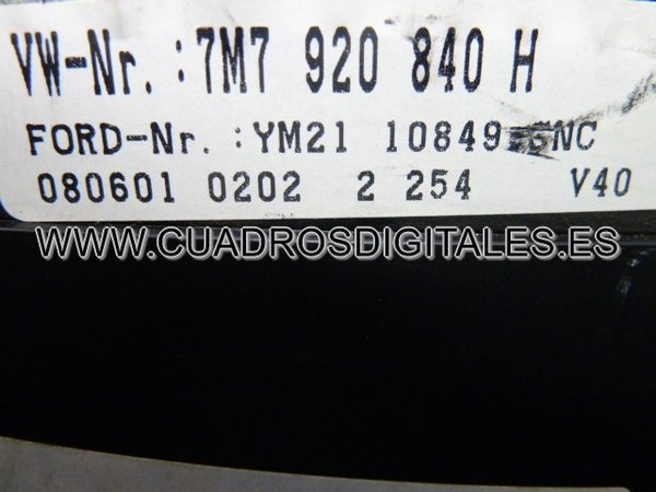 CUADRO SEAT ALHAMBRA 7M7920840H 110080035011