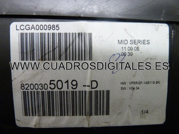 CUADRO RENAULT CLIO 8200305019D