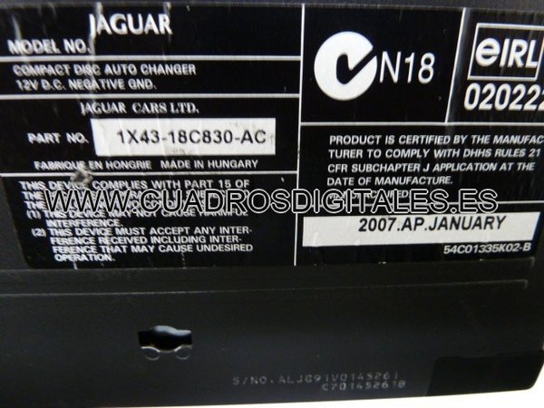 JAGUAR X-TYPE 1X43-18C830-AC