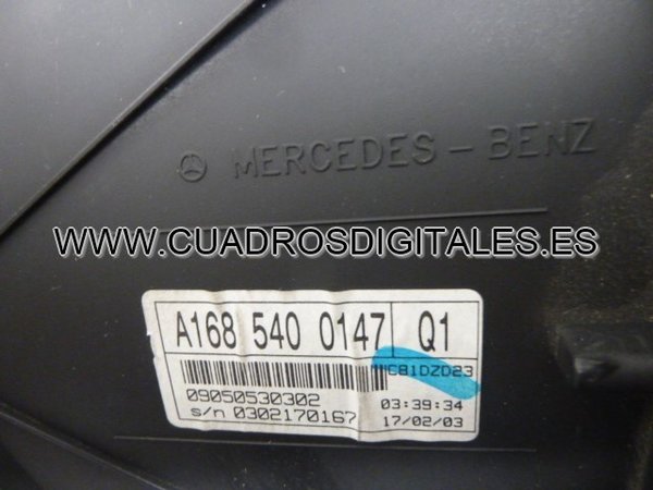 CUADRO MERCEDES CLASE A W168 A1685400147 Q1