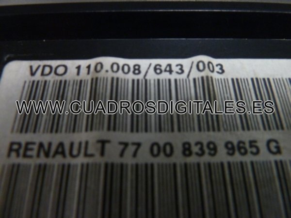 CUADRO RENAULT SAFRANE 7700839965G - 110008643003