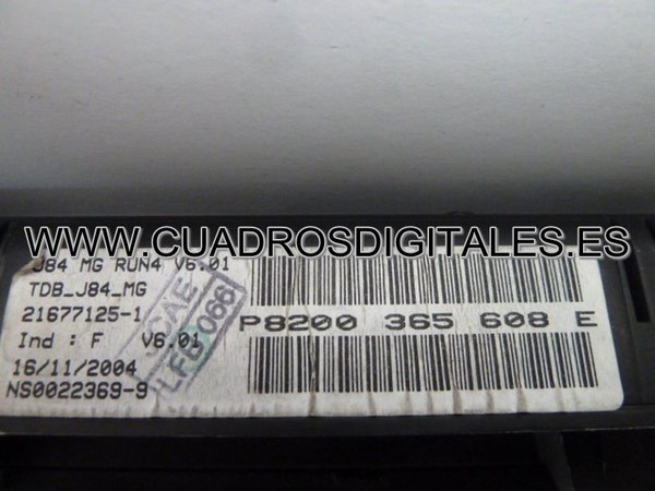 CUADRO RENAULT SCENIC P8200365608E