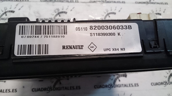 RENAULT MEGANE 8200306033B - S118399300K